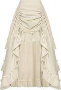 Scarlet Darkness Women's Gothic Steampunk High-Low Bustle Skirt kind