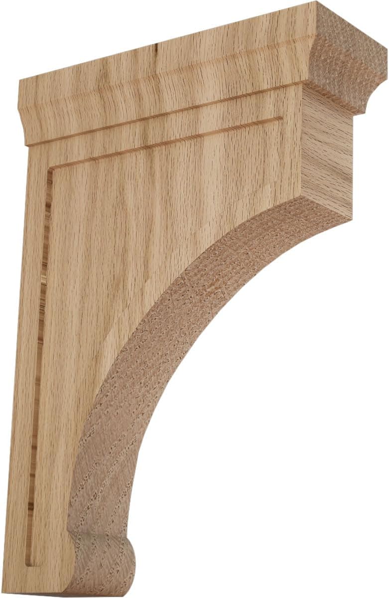 Ekena Millwork Large Gomez Wood Brackets for Stylish Support