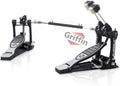 GRIFFIN Double Bass Drum Pedal for Rock & Metal Drumming