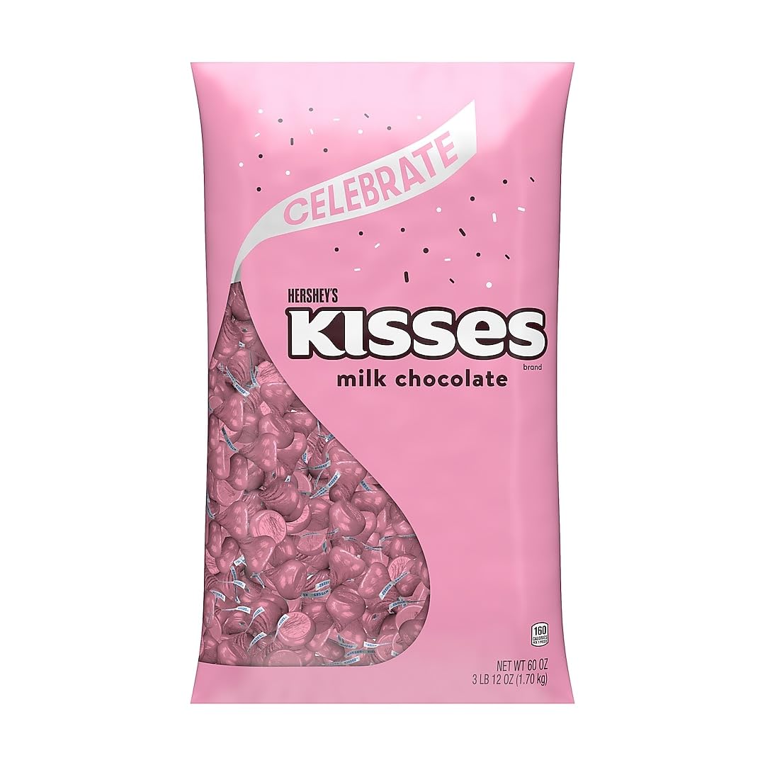 HERSHEY'S KISSES Milk Chocolate Candy Bulk Bag for Parties