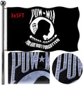 Pow Mia Flag 3x5 FT Embroidered Double Sided - Heavy Duty Outdoor