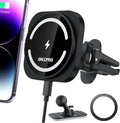 Magnetic Wireless Car Charger for Magsafe Car Mount - Secure 15W
