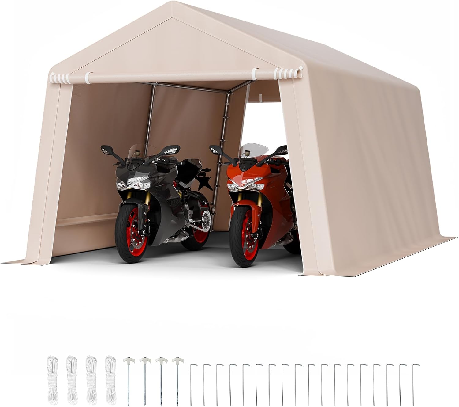 VEVOR Outdoor Storage Shed, 10 x 15 ft Portable Tent for Gear