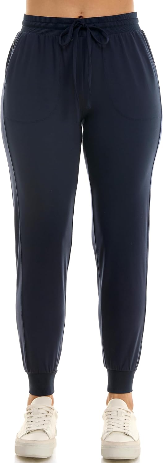 Zac & Rachel Women's Pull on Jogger Pant with Tie Front Design
