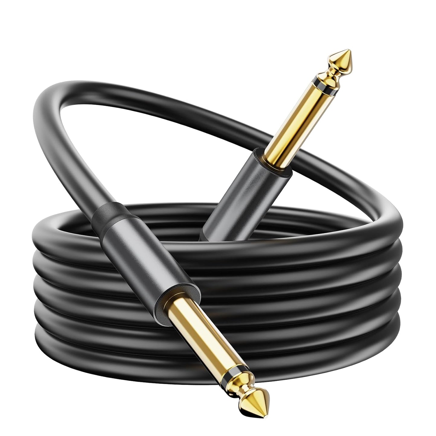 10Ft Guitar Cable - Noise Free, Improved Conductor - COOLSELL
