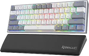 Redragon K617 60% RGB Keyboard Bundle with P035 Wrist Rest