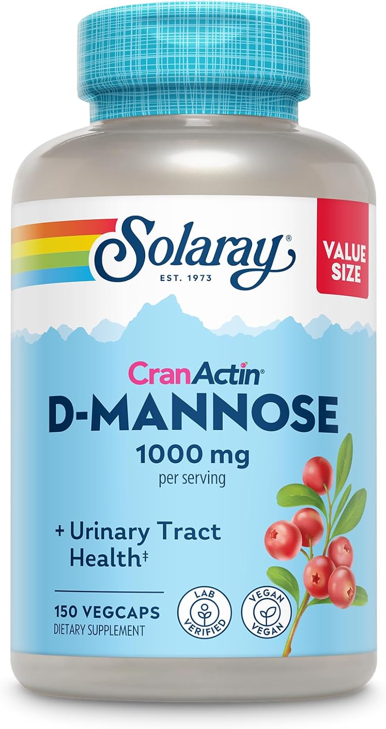 D-Mannose 1000mg with CranActin for Urinary Tract Support