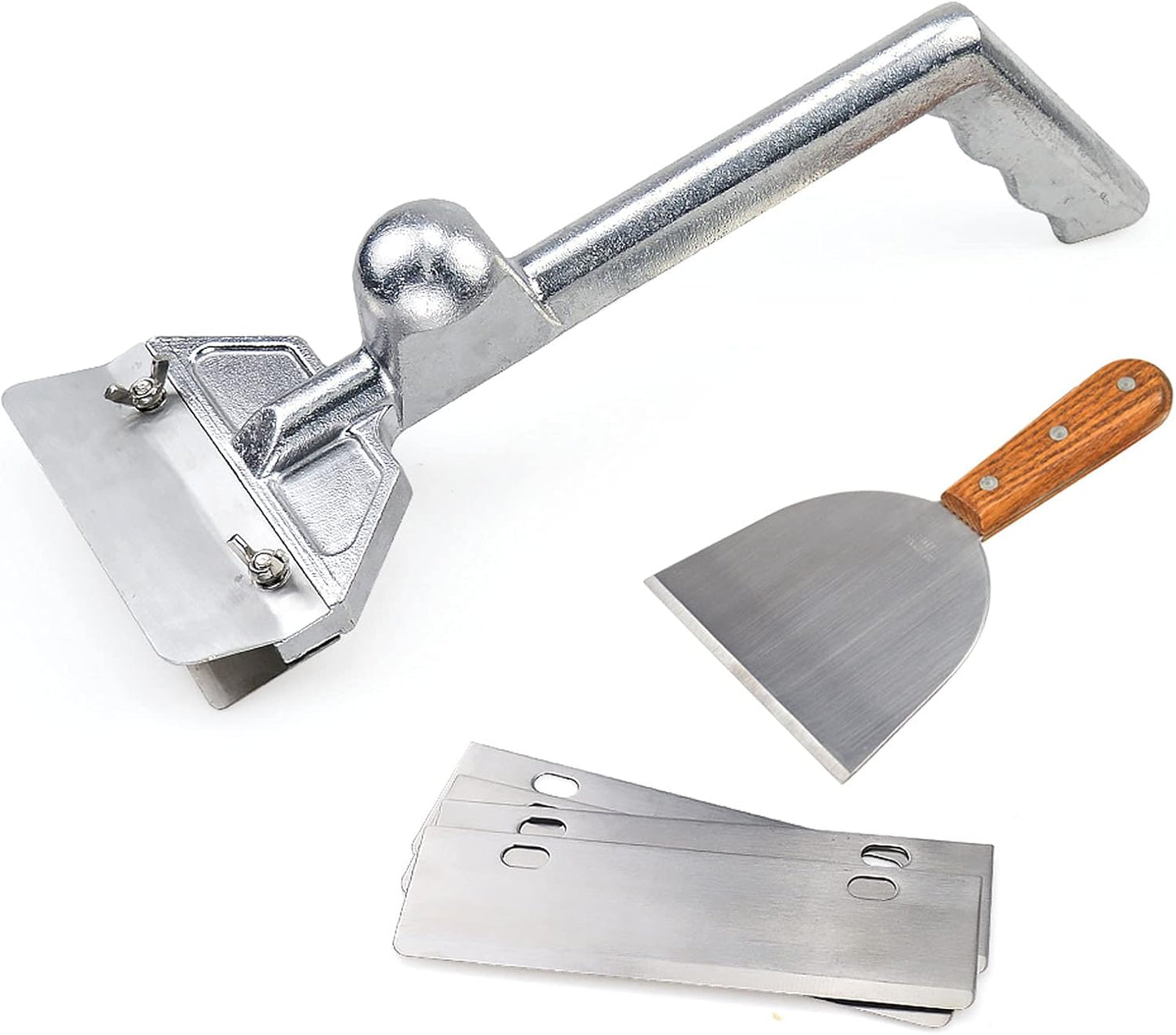 Heavy Duty Grill Scraper with 5 Blades for Efficient Cleaning