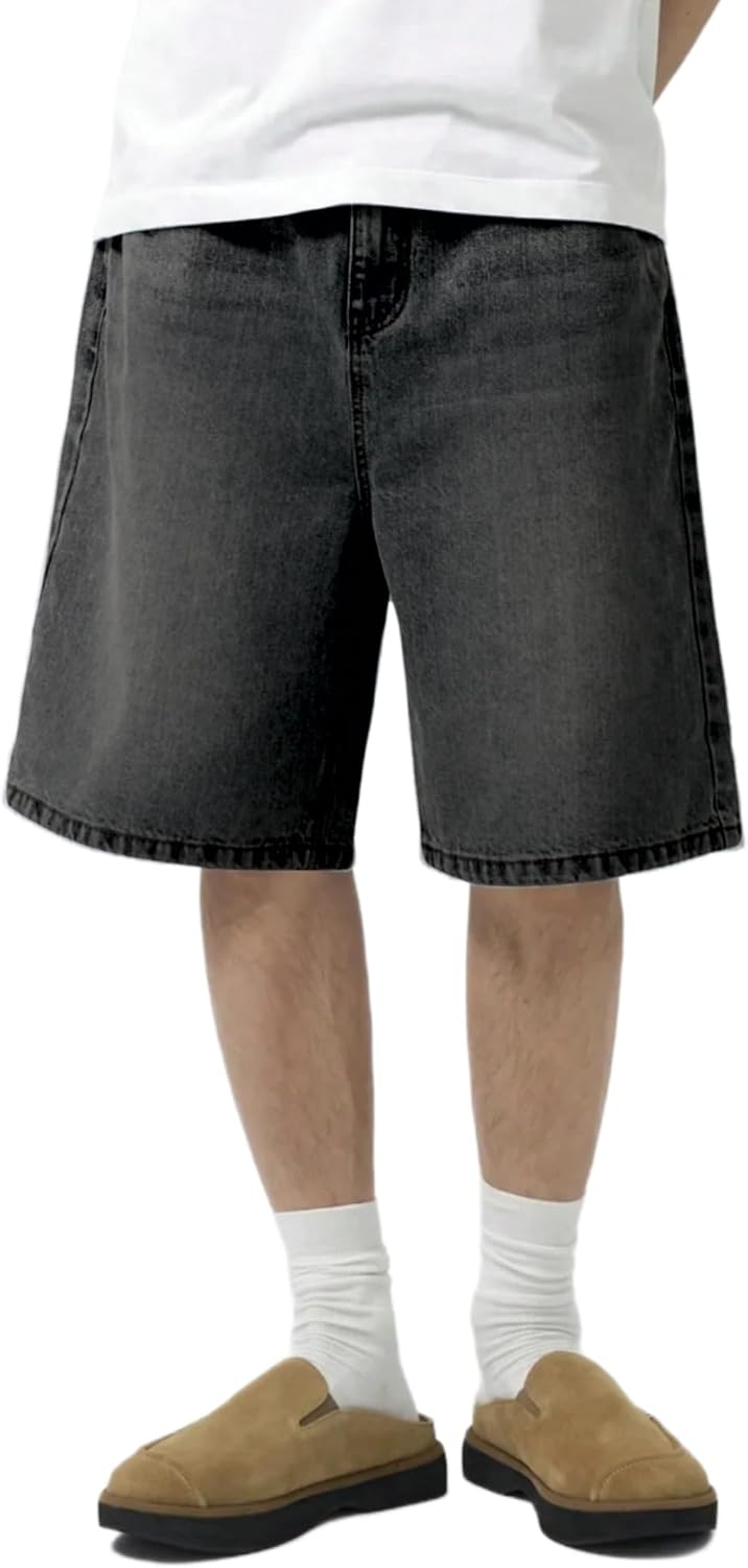Mens Baggy Jean Shorts for Stylish Y2K Streetwear Vibe