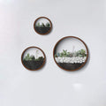 Modern Round Glass Wall Planters for Indoor and Outdoor Decor