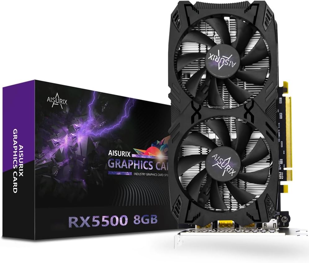 RX 5500 8GB GDDR6 Graphics Card for Superior Gaming Experience