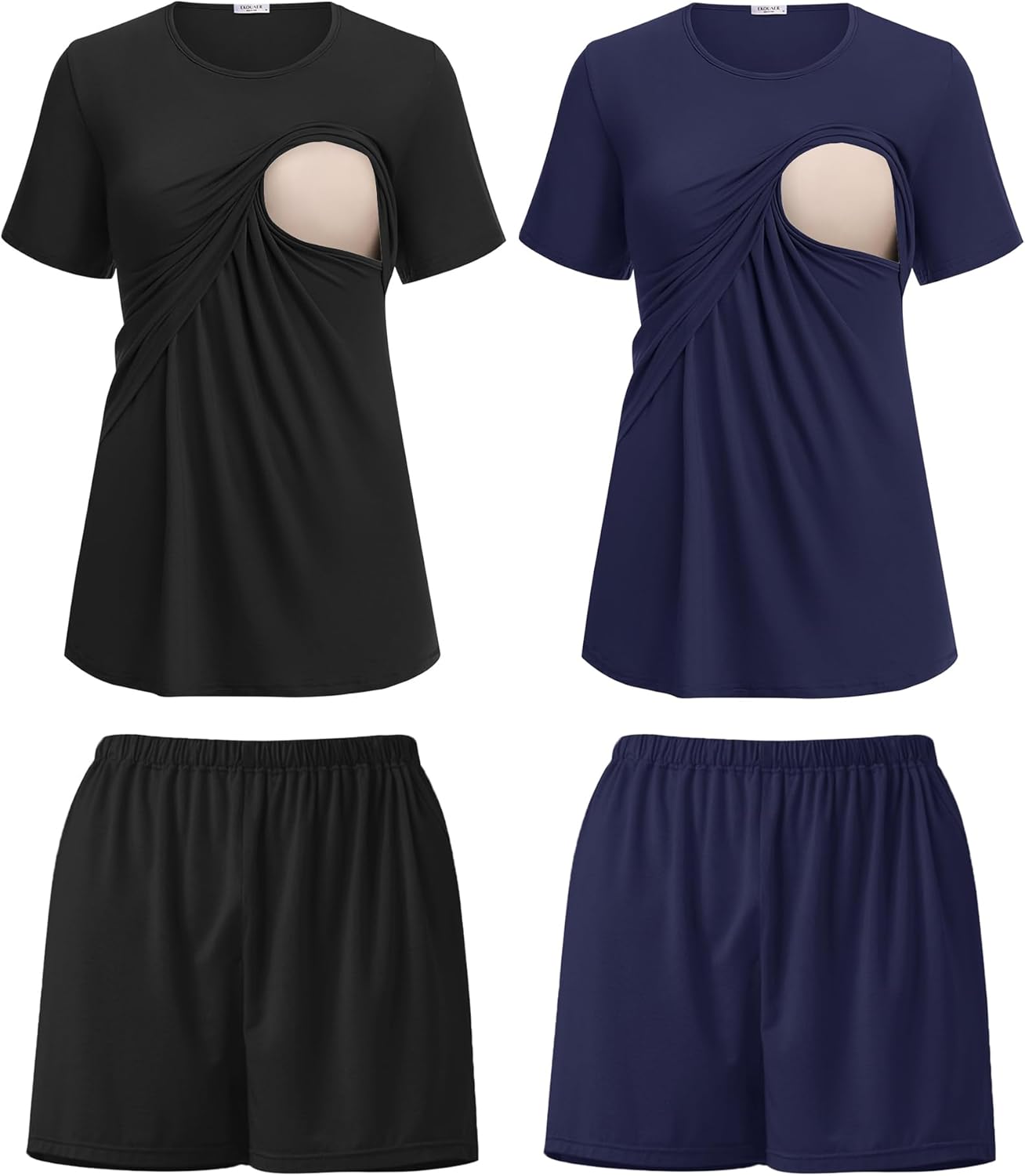 Ekouaer Women's Nursing Pajamas Set for Comfort and Style