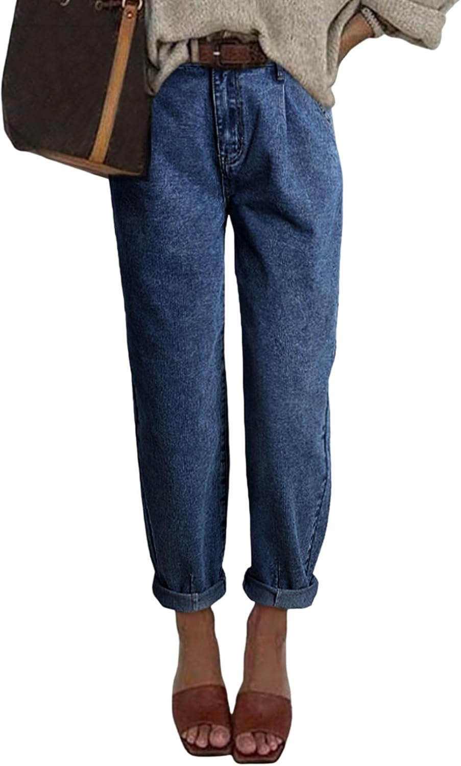 Astylish Womens High Waisted Baggy Jeans for Stylish Comfort