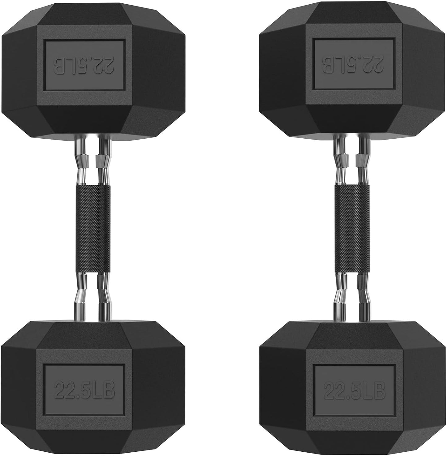 PAPABABE HEX Dumbbell Set for Home Gym Workouts and Fitness
