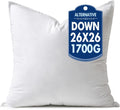 MIULEE 26x26 Pillow Insert Euro - Ultra Soft Fluffy Form