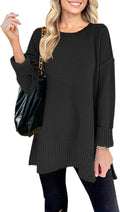 Oversized Pullover Sweater Tunic - Cozy Lightweight Fall Staple