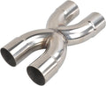Exhaust Tip X Pipe 2.5ft Inlet/Outlet 12ft Overall - Smooth Flow