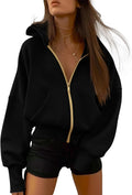 Zip Up Hoodie Women Long Sleeve Fleece Y2K Jacket - Cozy Fall Layer