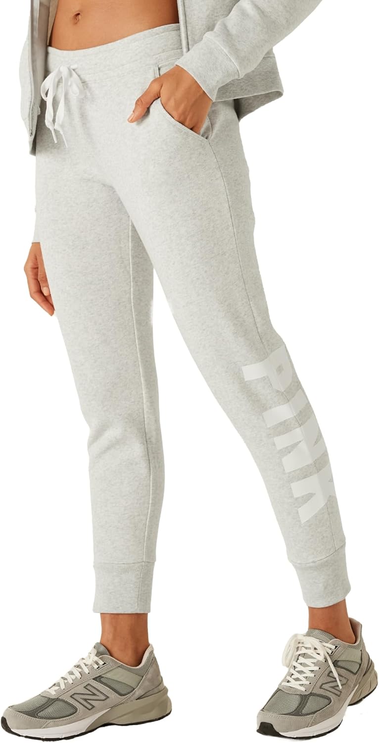 Victoria's Secret Women's Pink Logo Fleece Jogger Sweatpants Review