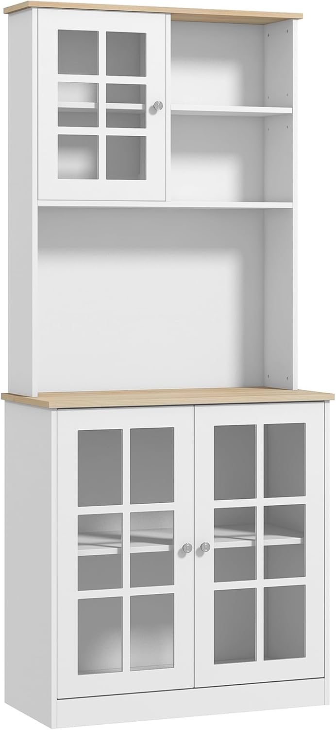 HOMCOM 72 Freestanding Pantry Cabinet - Organize in Style!