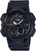 Casio AEQ110BW Mens Analog-Digital Watch - Durable Everyday Timepiece
