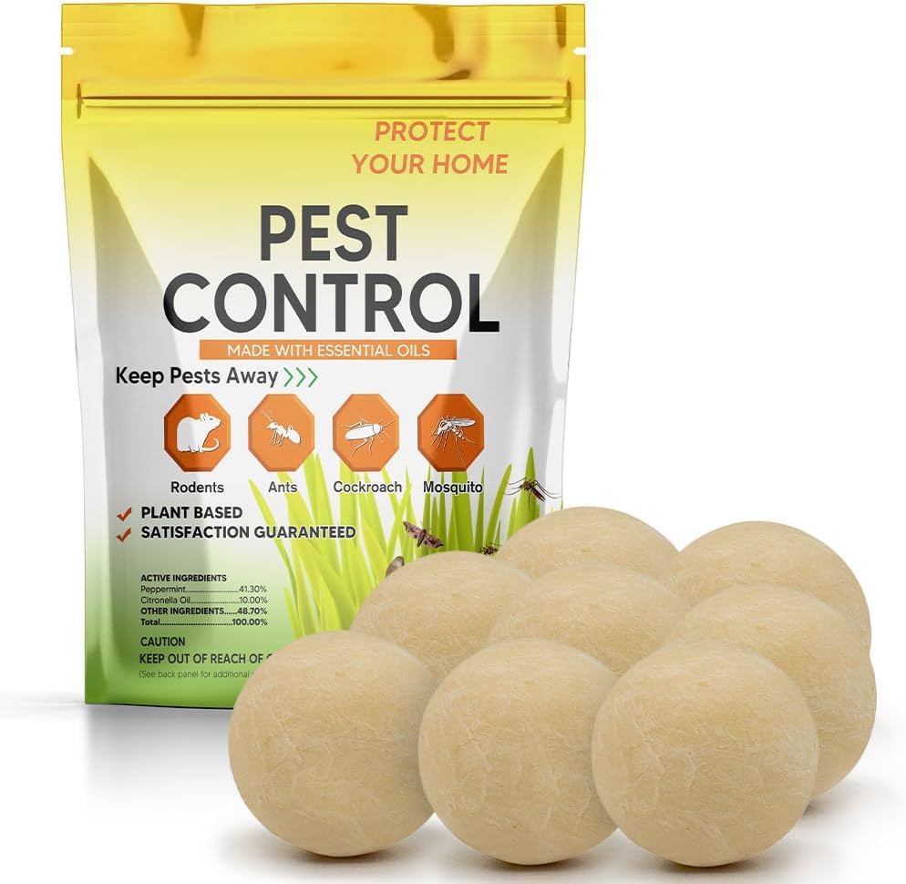 8-Pack High-Strength Pest Repellent Balls
