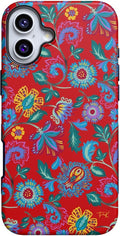 Casely iPhone 16 Case Painted Flowers - Bold Protective Floral Case