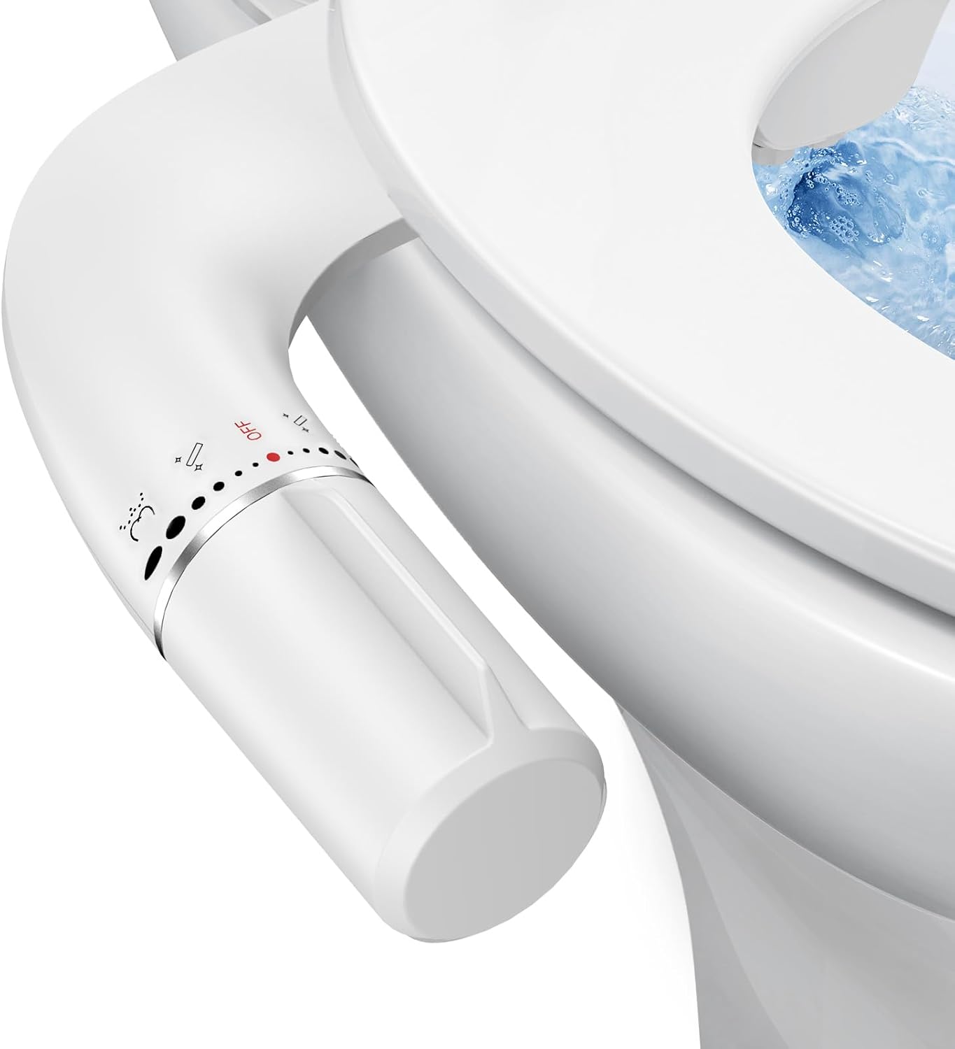 Bidet Attachment for Existing Toilet Seats, Ultra-Slim Design