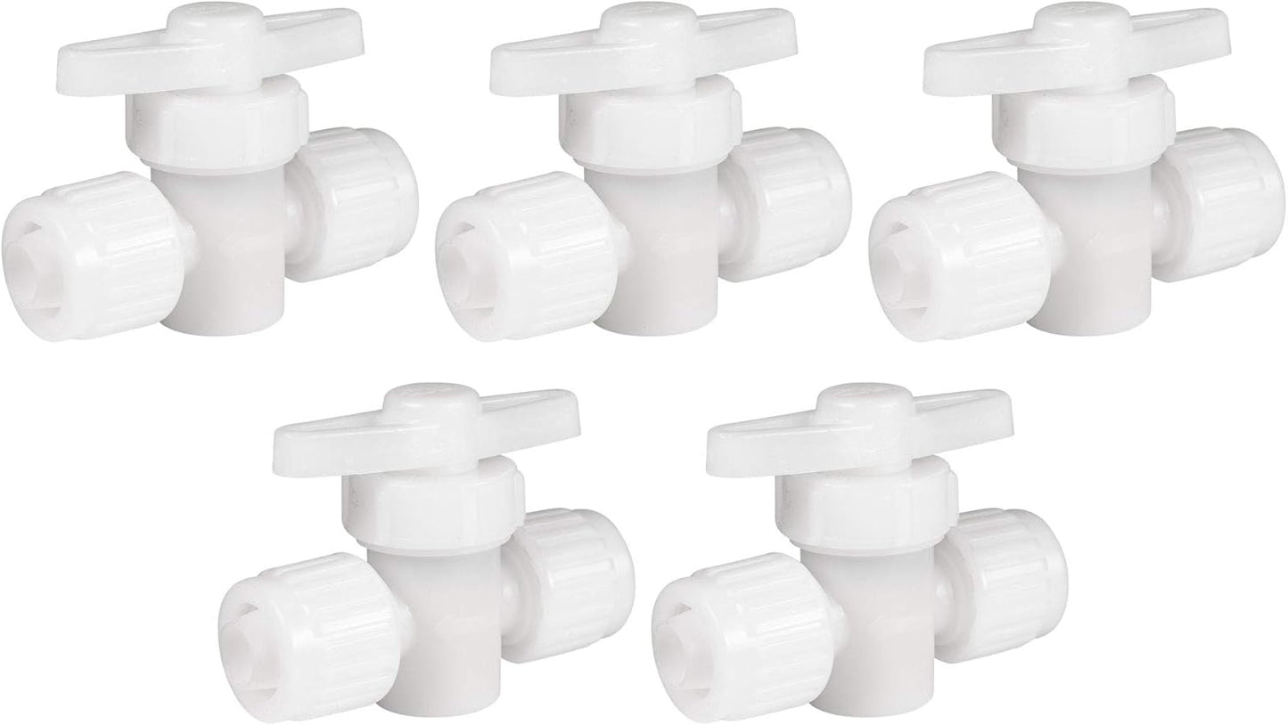 RecPro RV Plumbing Hardware 1/2 Compression Type Stop Valve