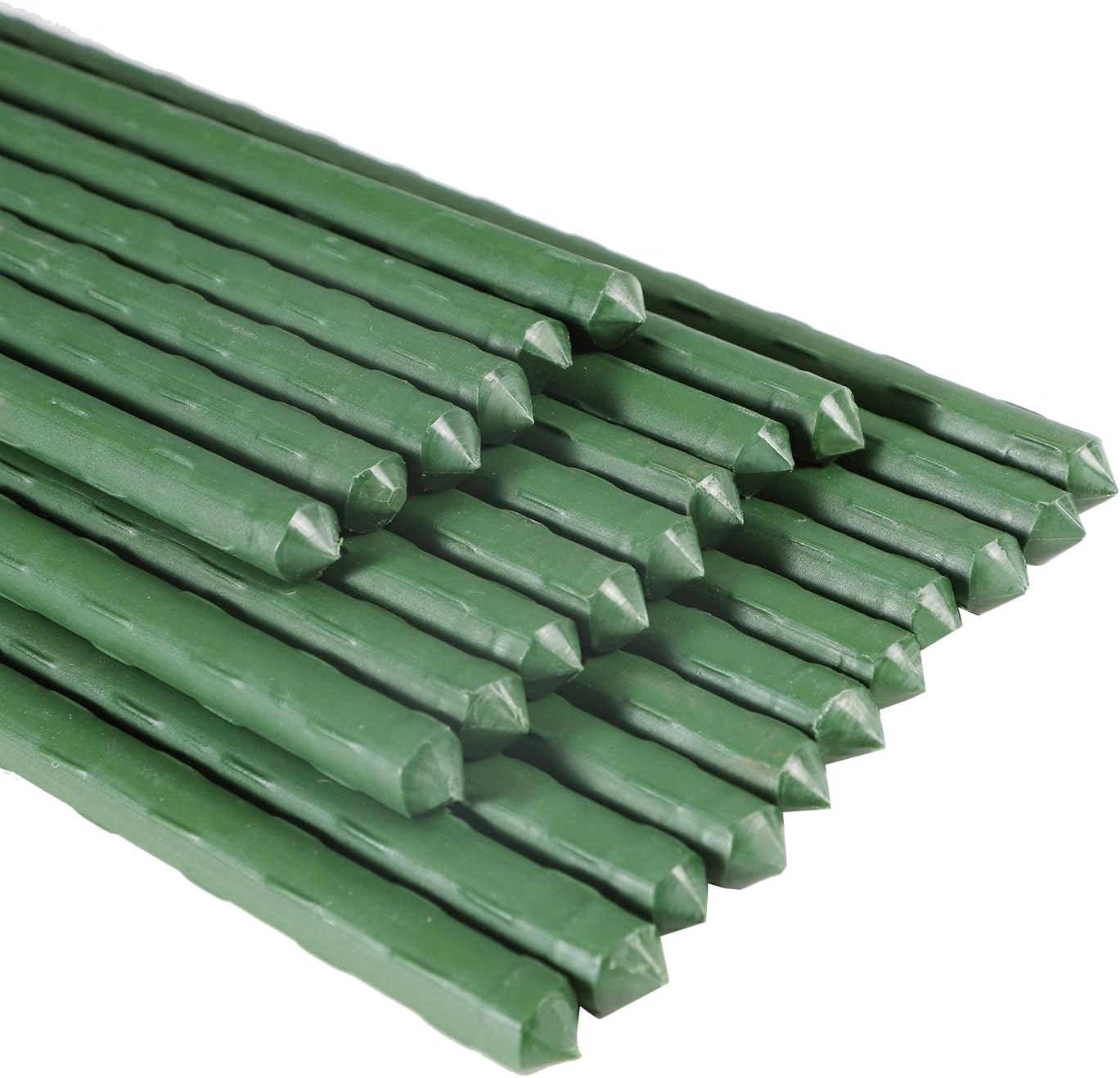 57 Inch Plastic Coated Steel Plant Stakes for Climbing Plants