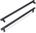 10 Pack 10 in Matte Black Kitchen Cabinet Handles - Knurled Pulls