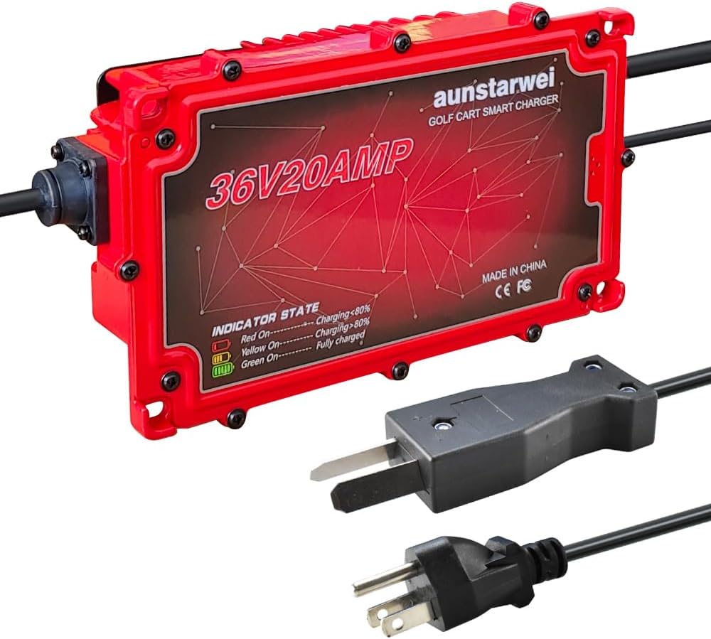 IP67 Waterproof Golf Cart Battery Charger | Fast Charging