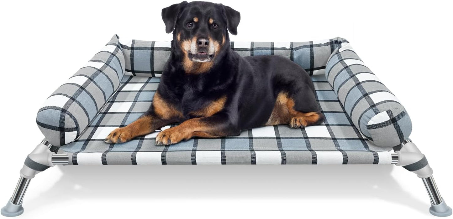 Elevated Raised Dog Bed Cot - Comfortable Cooling Pet Bed