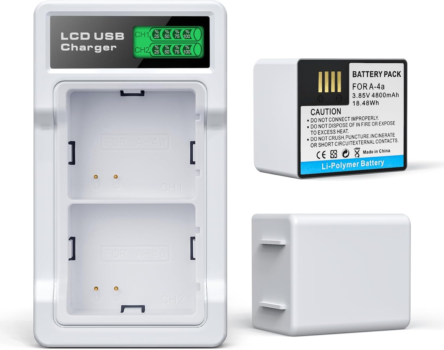 2-Packs Batteries for Arlo Pro 5S 2K, Pro 4, Ultra Cameras