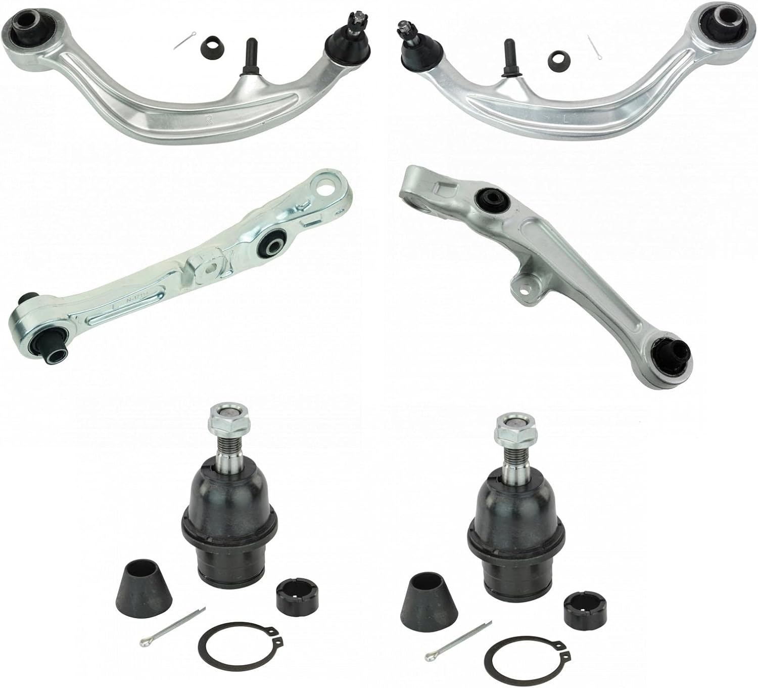 TRQ Front Lower Control Arm Set for INFINITI G35 and Nissan 350Z