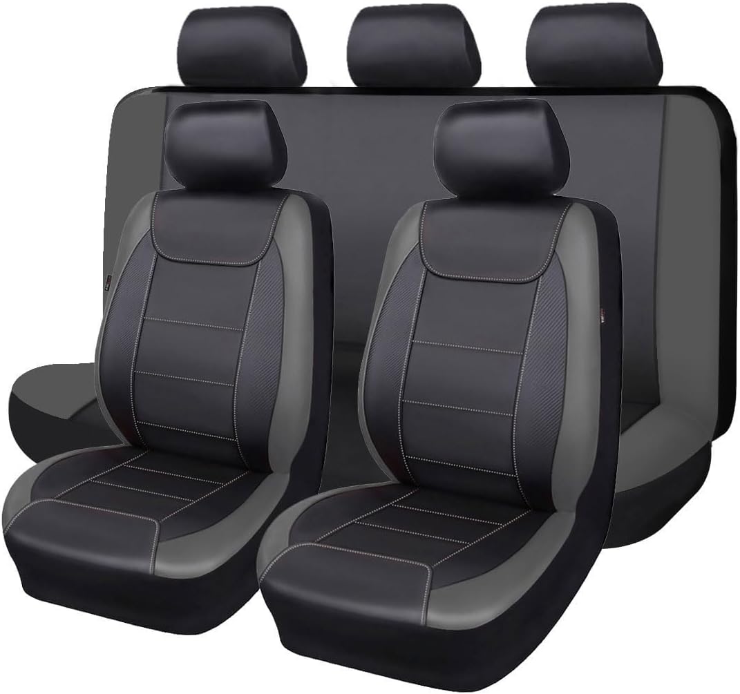 Flying Banner Car Seat Covers - Waterproof Faux Leather Set