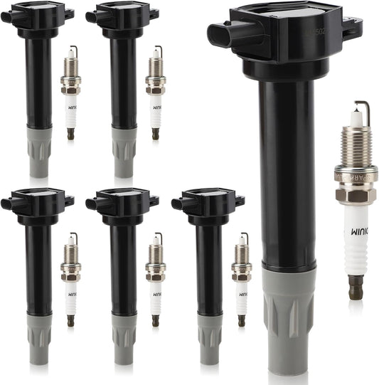 UF502 Ignition Coil & 7781 Double Iridium Spark Plug Set