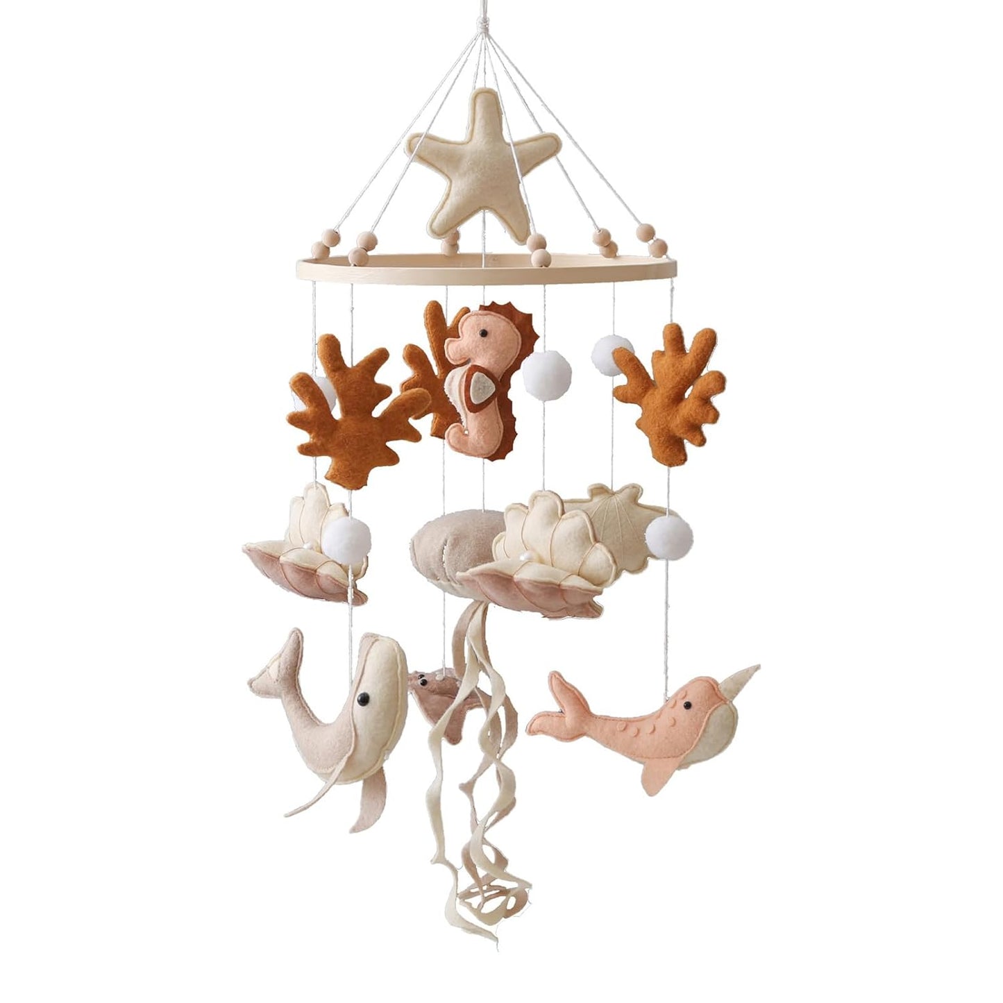 Ocean Life Theme Crib Mobile for Baby Boys and Girls Nursery