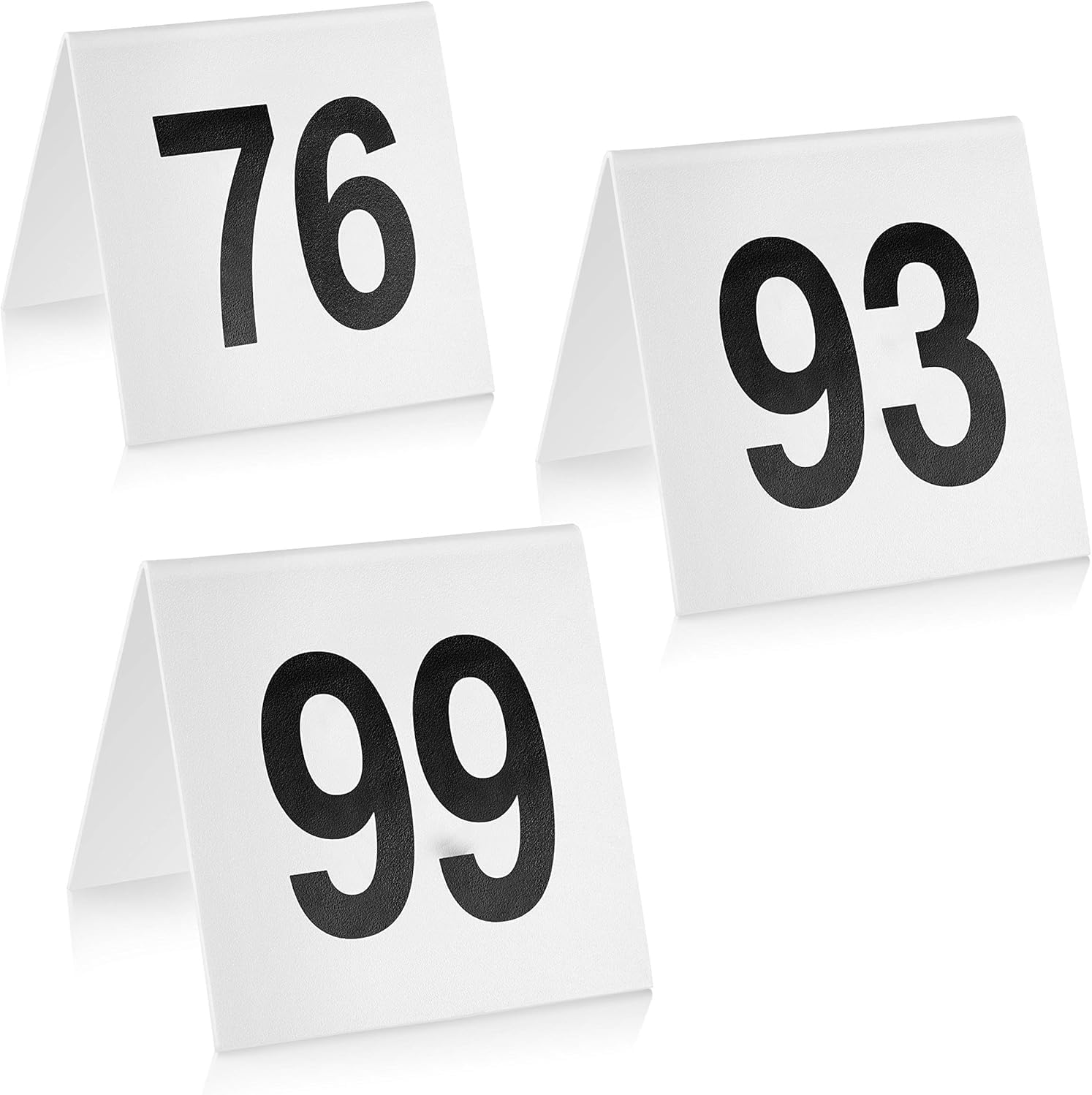Stainless Steel Tent Style Table Number Card for Events