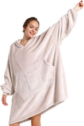 REDESS Blanket Hoodie Sweatshirt - Oversized Sherpa Wearable Blanket