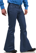 70s Disco Pants for Men Retro Bell Bottom Jeans - Stretchy Vintage Fit