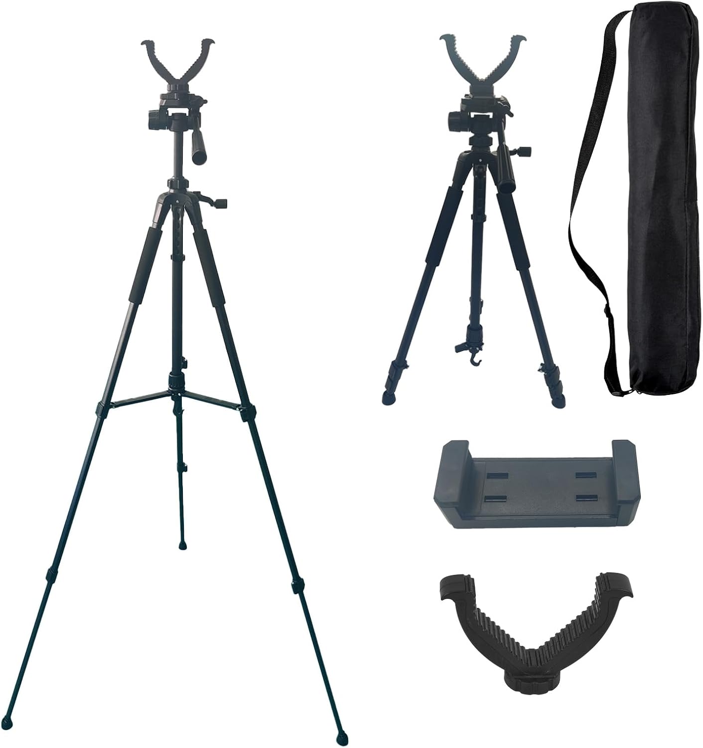 Rifle Shooting Tripod with 360 Swivel V-Bracket for Stability