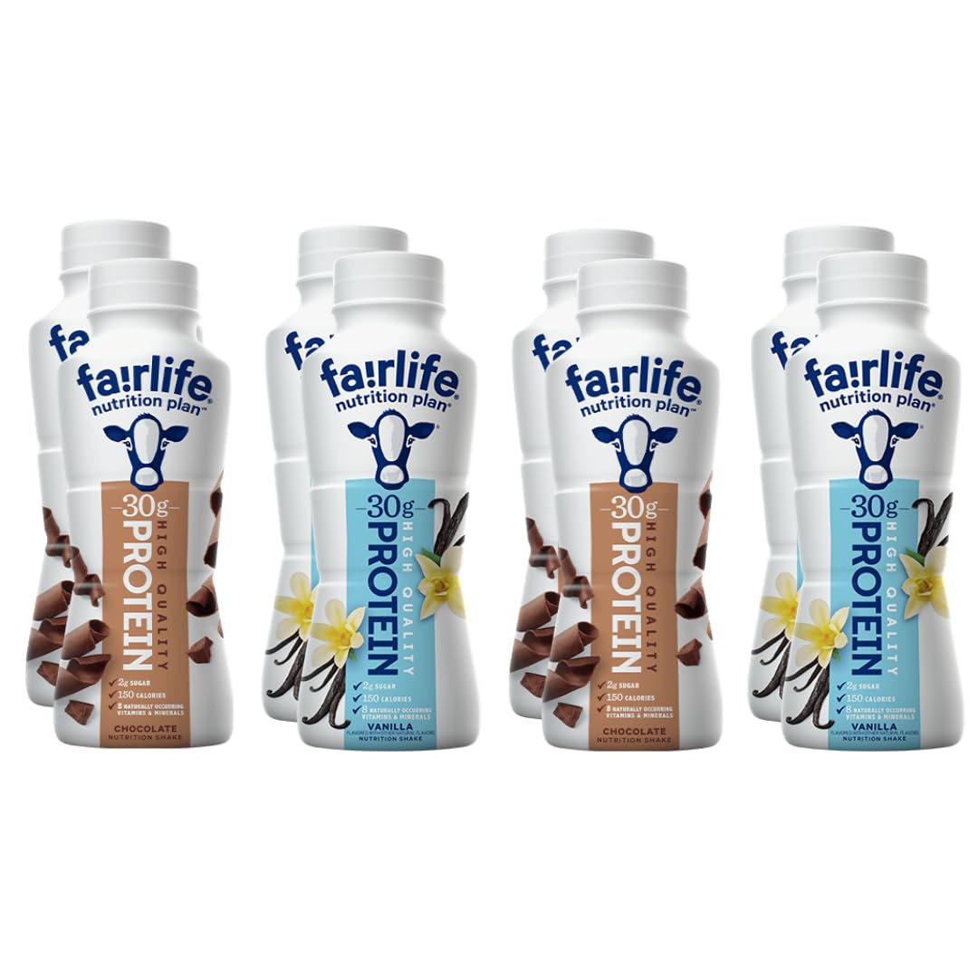 Fairlfe Nutrition Plan Chocolate & Vanilla Protein Shake Variety