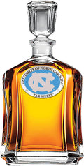 North Carolina Capitol Decanter 24 OZ - Pewter Glass Liquor Decanter