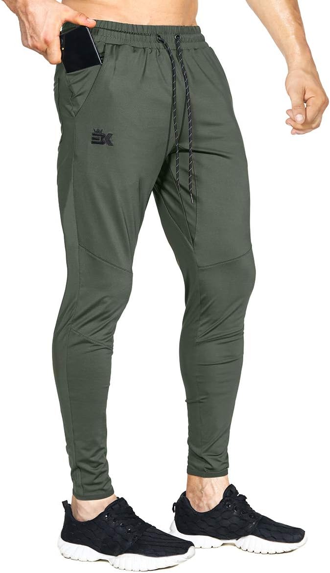 BROKIG Mens Lightweight Gym Jogger Pants for Active Lifestyle