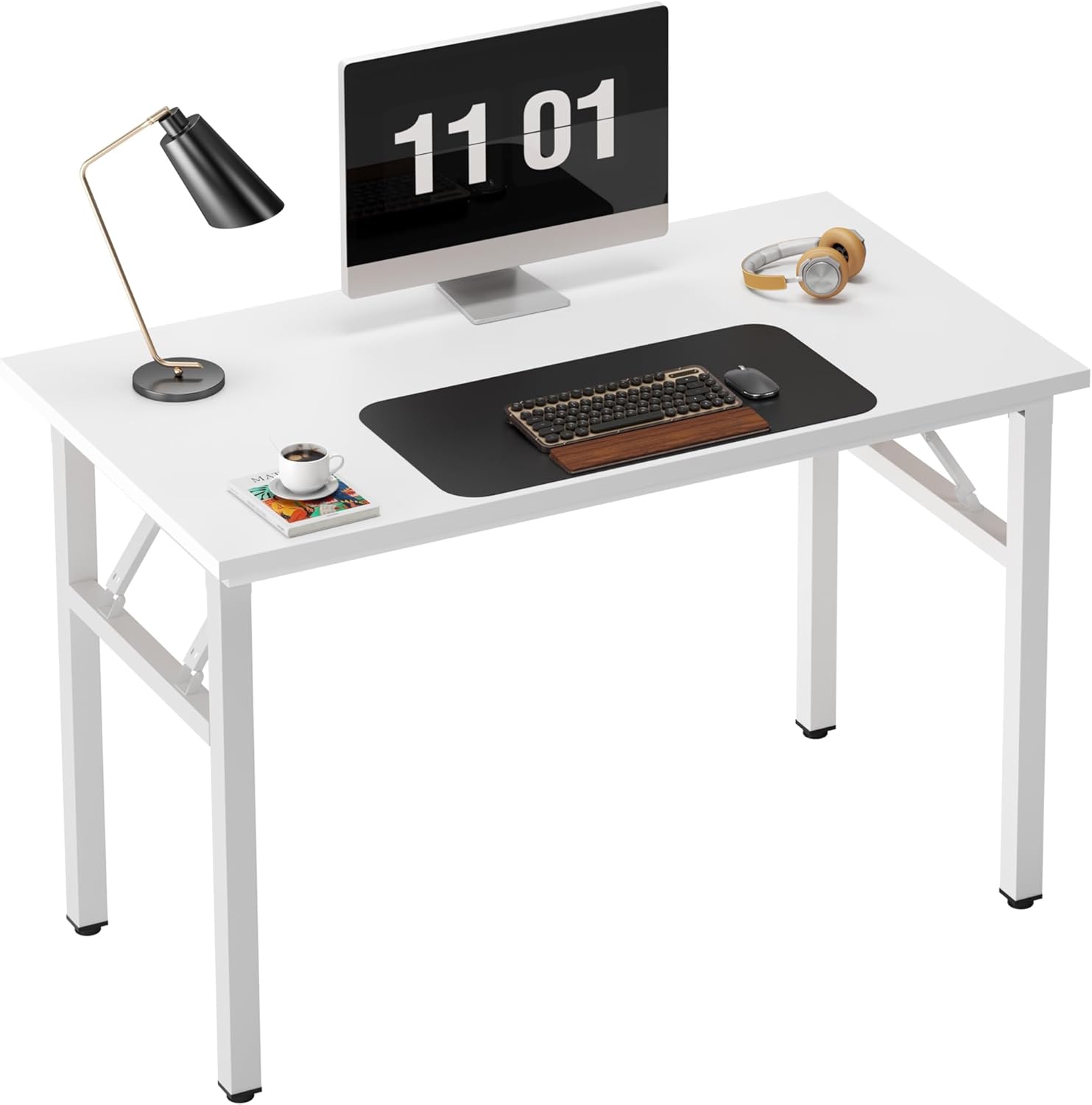 Compact Folding Computer Desk for Small Spaces - 39.4 in Design