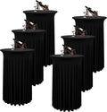 Round Cocktail Table Skirt Set of 6 for Elegant Events