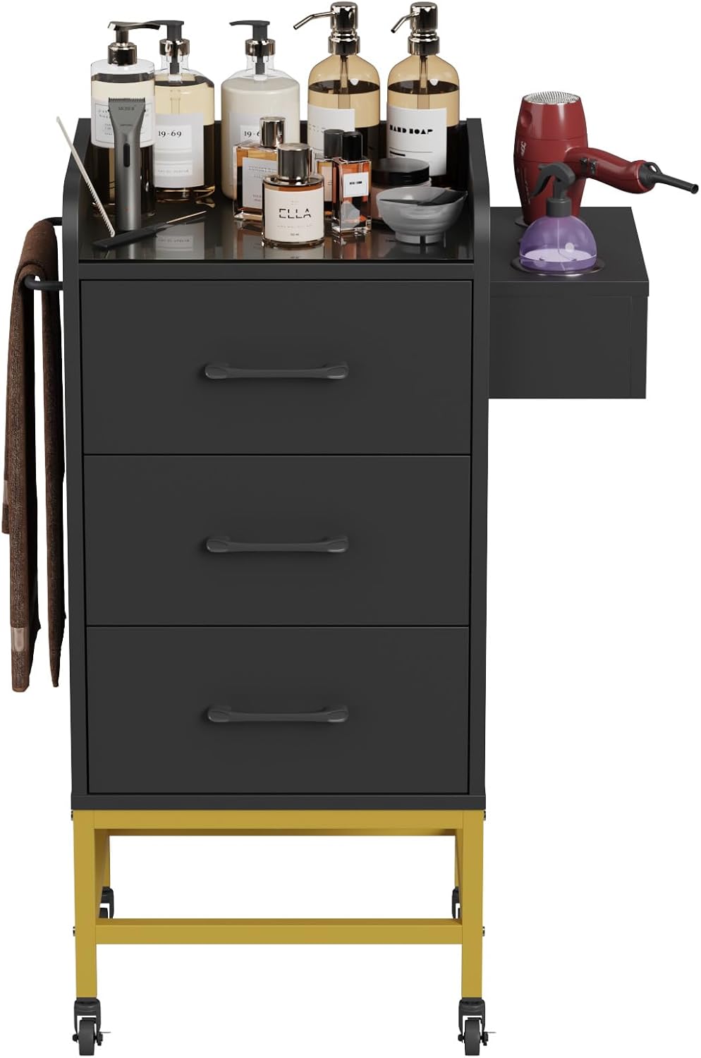 Rolling Salon Trolley Cart - Stylish Storage Solution