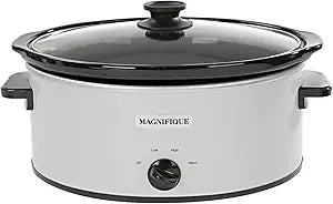 Magnifique 6 Quart Slow Cooker with 3 Cooking Settings