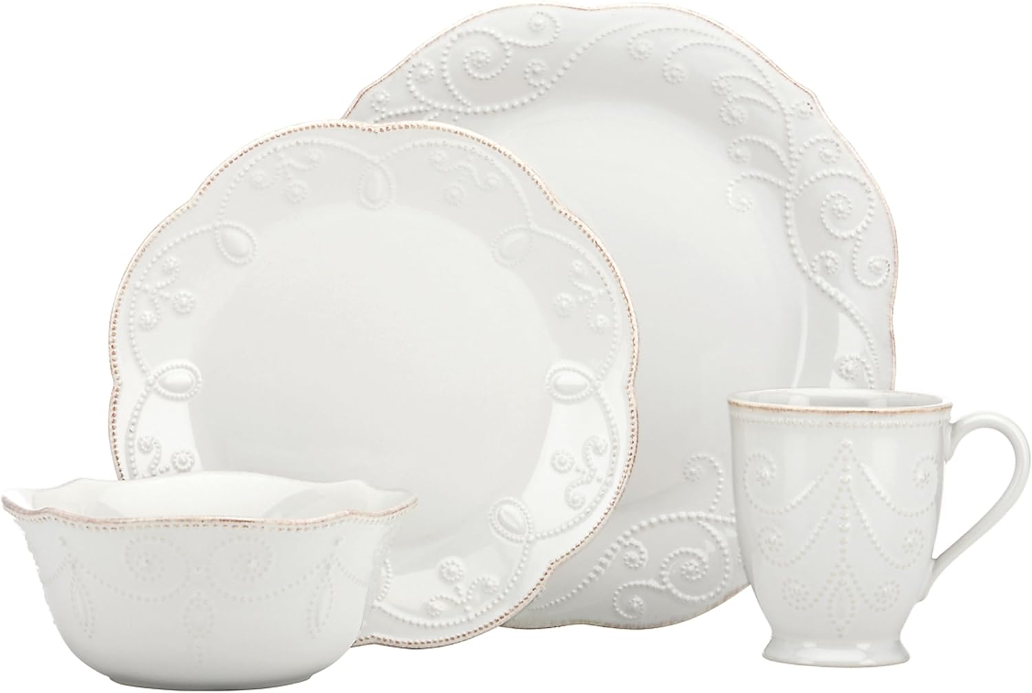 Lenox French Perle 4-Piece Place Setting for Elegant Dining